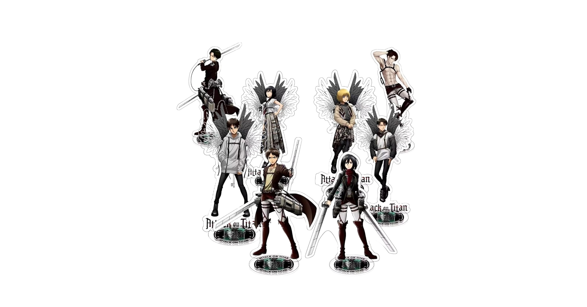 Amazon.co.jp: 進撃の巨人 アクリルスタンド エレン ミカサ